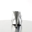 Fabulicious ELEGANT-401 - Clear/Silver 37 (US 7)