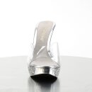 Fabulicious ELEGANT-401 - Clear/Silver 37 (US 7)