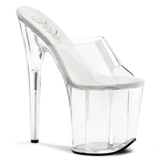Pleaser FLAMINGO-801 -  White/Clear 40 (US 10)