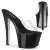 Pleaser SKY-301CRS - Schwarz/Silber