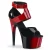 Pleaser ADORE-700-16 - Schwarz/Rot