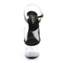 Pleaser ADORE-708 - Black/Clear 39 (US 9)
