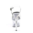 Pleaser ADORE-708 - Black/Clear 39 (US 9)