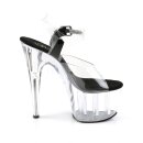 Pleaser ADORE-708 - Black/Clear 39 (US 9)