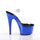Pleaser ADORE-708 - Black / Blue 42.5 (US 12)