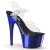 Pleaser ADORE-708 - Black / Blue 42.5 (US 12)