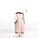 Pleaser ADORE-708 - Schwarz / Rose Gold 37 (US 7)