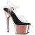 Pleaser ADORE-708 - Schwarz / Rose Gold 37 (US 7)