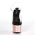 Pleaser ADORE-708 - Schwarz / Rose Gold 37 (US 7)