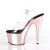 Pleaser ADORE-708 - Schwarz / Rose Gold 37 (US 7)