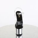 Pleaser ADORE-708 - Black / Silver 35 (US 5)