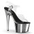 Pleaser ADORE-708 - Black / Silver 35 (US 5)