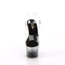 Pleaser ADORE-708SS - Schwarz/Silber 37 (US 7)