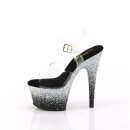 Pleaser ADORE-708SS - Schwarz/Silber 37 (US 7)