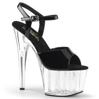 Pleaser ADORE-709 - Black / Clear 40 (US 10)