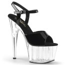 Pleaser ADORE-709 - Black / Clear 40 (US 10)
