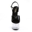 Pleaser ADORE-709 - Black / Clear 40 (US 10)