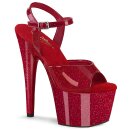 Pleaser ADORE-709GP - Glitter Rubinrot