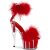 Pleaser ADORE-724F - Klar/Rot 37 (US 7)