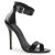 Pleaser AMUSE-10 - Patent Black 40 (US 10)