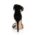 Pleaser AMUSE-10 - Samt Schwarz 42.5 (US 12)