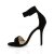 Pleaser AMUSE-10 - Samt Schwarz 36 (US 6)