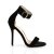 Pleaser AMUSE-10 - Samt Schwarz 36 (US 6)