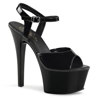 Pleaser ASPIRE-609 - Patent Black 40 (US 10)