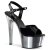 Pleaser ASPIRE-609 - Black/Chrome 37 (US 7)