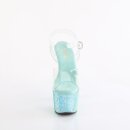 Pleaser BEJEWELED-708RRS - Aqua 42.5 (US 12)