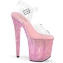 Pleaser BEJEWELED-808RRS - Baby Pink 37 (US 7)