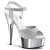 Pleaser DELIGHT-609G - Silver Glitter 38 (US 8)
