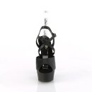 Pleaser DELIGHT-624-1 - PU Schwarz 36 (US 6)