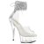 Pleaser DELIGHT-624RS-02 - White/Clear 36 (US 6)