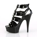 Pleaser DELIGHT-658 - Patent Black 41.5 (US 11)