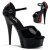 Pleaser DELIGHT-660FH - Schwarz/Rot 36 (US 6)
