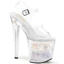 Pleaser ENCHANT-708AQUA-02 - Klar/Silber