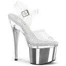Pleaser ESTEEM-708 - Silber Chrom