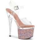 Pleaser ESTEEM-708LG - Klar / Rose Gold