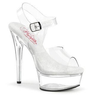 Pleaser EXCITE-608 - Clear 41.5 (US 11)