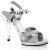 Fabulicious FLAIR-419G- Silver/Clear 44 (US 13)
