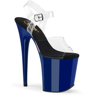 Pleaser FLAMINGO-808 - Black / Royal Blue