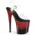 Pleaser FLAMINGO-808SS - Schwarz/Rot