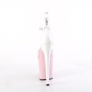 Pleaser FLAMINGO-868 - Lack Baby Pink/Wei&szlig; 37 (US 7)