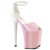 Pleaser FLAMINGO-868 - Lack Baby Pink/Weiß 37 (US 7)