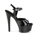 Pleaser GLEAM-609 - Patent Black 40 (US 10)