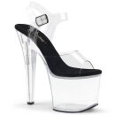 Pleaser RADIANT-708 - Schwarz/Klar