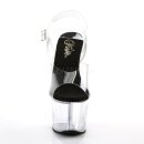 Pleaser SKY-308 - Klar/Schwarz 37 (US 7)