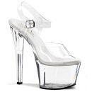 Pleaser SKY-308 - Klar/Wei&szlig; 38 (US 8)