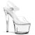 Pleaser SKY-308 - Klar/Weiß 38 (US 8)